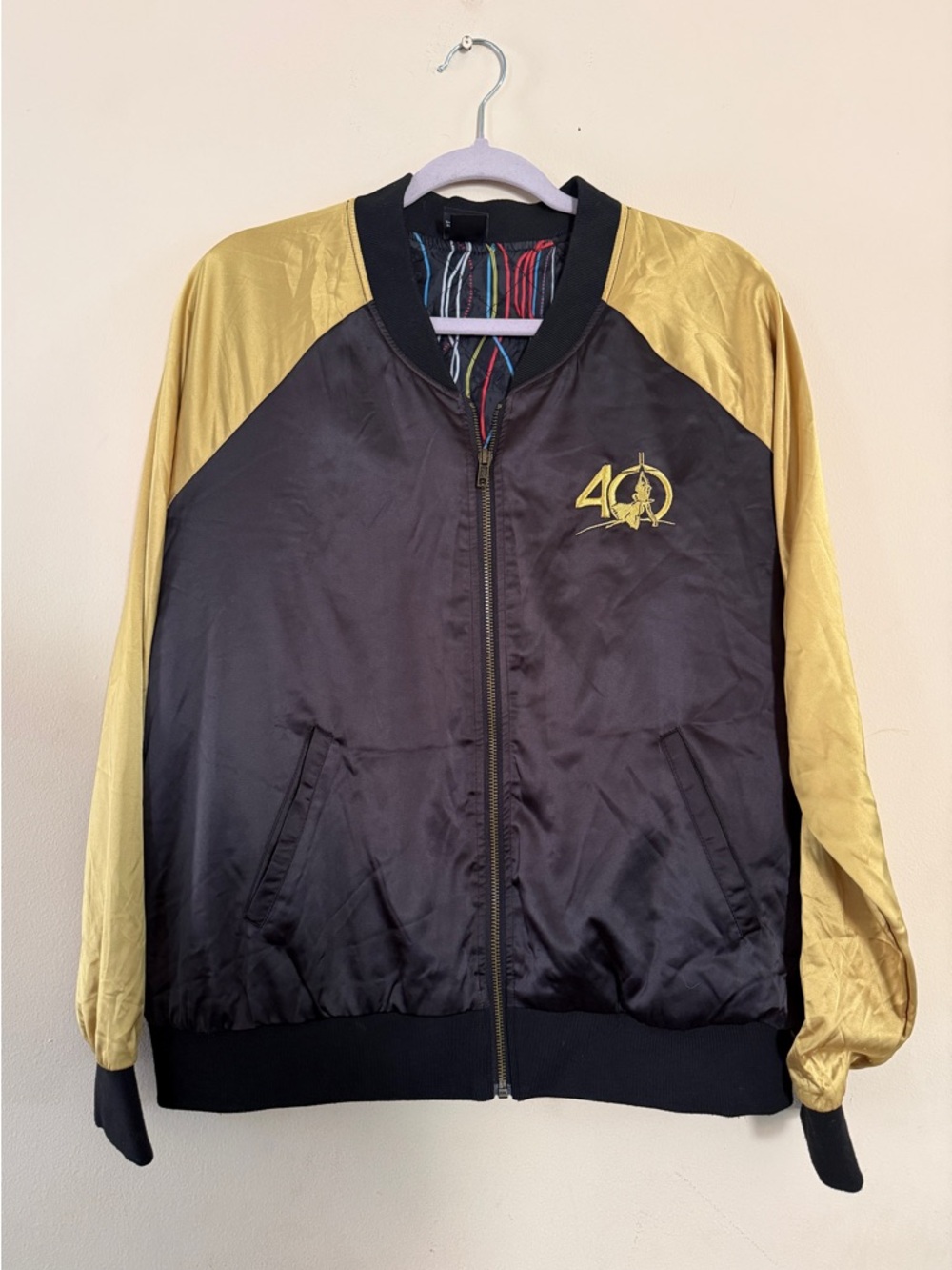 Star Wars Her Universe 40th Anniversary Satin Bomber Embroidered Jacket - Large